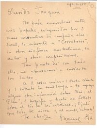 [Carta] 1958 sep. 11, Santiago, Chile [a] Joaquín Edwards Bello
