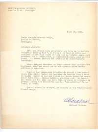 [Carta] 1962 may. 28, Santiago, Chile [a] Joaquín Edwards Bello
