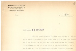 [Oficio N°1495] 1963 nov. 21, Santiago, Chile [a] Joaquín Edwards Bello