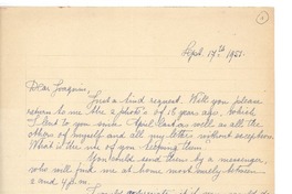 [Carta] 1951 sep. 17 [a] Joaquín Edwards Bello