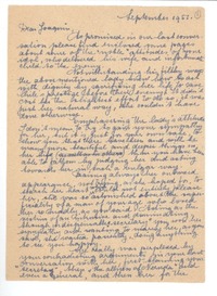 [Carta] 1951 septiembre [a] Joaquín Edwards Bello