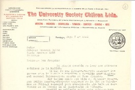 [Carta] 1956 may. 7, Santiago, Chile [a] Joaquín Edwards Bello