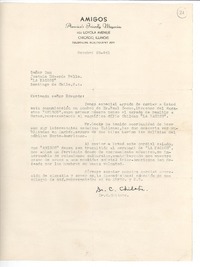 [Carta] 1941 oct. 23, Chicago, Illinois [a] Joaquín Edwards Bello, Santiago, Chile