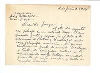 [Tarjeta] 1947 jun. 4, Santiago, Chile [a] Joaquín Edwards Bello