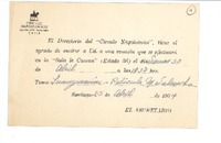 [Tarjeta] 1954 abr. 23, Santiago, Chile [a] Joaquín Edwards Bello