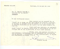 [Carta] 1956 may. 23, Santiago [a] Joaquín Edwards Bello