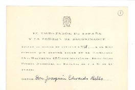 [Tarjeta] c.1935 jul. 18, Santiago, Chile [a] Joaquín Edwards Bello