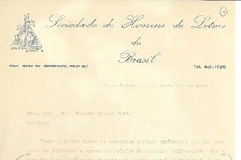 [Carta] 1942 feb. 28, Río de Janeiro, Brasil [a] Joaquín Edwards Bello