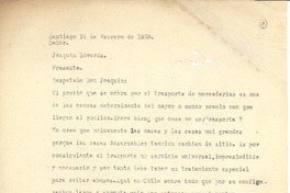 [Carta] 1953 feb. 14, Santiago, Chile [a] Joaquín Edwards Bello