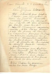 [Carta] 1951 dic. 13, San Vicente de Tagua-Tagua, Chile [a] Joaquín Edwards Bello