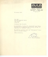 [Carta] 1959 mar. 21, Santiago, Chile [a] Joaquín Edwards Bello