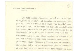 [Tarjeta] 1953 abr. 20, Santiago, Chile [a] Joaquín Edwards Bello