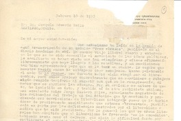 [Carta] 1953 feb. 10, Buenos Aires, Argentina [a] Joaquín Edwards Bello