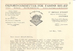 [Carta] 1950 may. 1, Oxford [a] Joaquín Edwards Bello