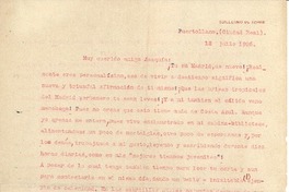 [Carta] 1926 jul. 12, Puertollano, España [a] Joaquín Edwards Bello
