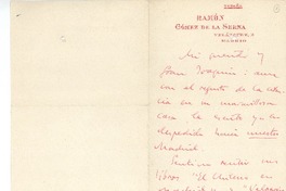 [Carta] c.1931, Madrid, España [a] Joaquín Edwards Bello