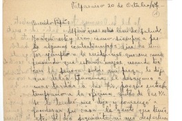 [Carta] 1947 oct. 20, Valparaíso, Chile [a] Joaquín Edwards Bello