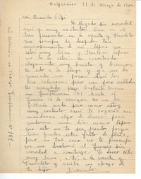 [Carta] 1950 mar. 11, Valparaíso, Chile [a] Joaquín Edwards Bello