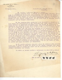 [Carta] 1951 ago. 29, Santiago, Chile [a] Joaquín Edwards Bello