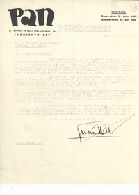 [Carta] 1938 mar. 14, Buenos Aires, Argentina [a] Joaquín Edwards Bello
