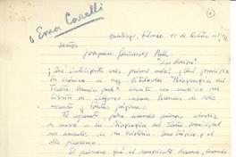 [Carta] 1952 oct. 11, Santiago, Chile [a] Joaquín Edwards Bello