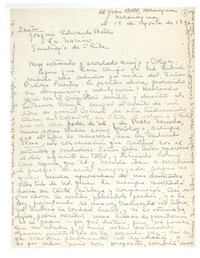 [Carta] 1946 ago. 19, Managua, Nicaragua [a] Joaquín Edwards Bello