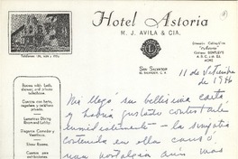 [Carta] 1946 sep. 11, San Salvador [a] Joaquín Edwards Bello