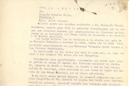 [Carta] 1953 nov. 14, Santiago, Chile [a] Joaquín Edwards Bello