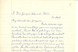 [Carta] 1959 may. 24, Santiago, Chile [a] Joaquín Edwards Bello