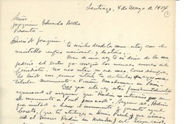 [Carta] 1954 mar. 4, Santiago, Chile [a] Joaquín Edwards Bello