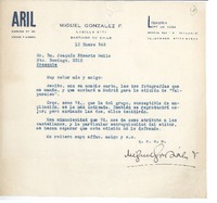 [Carta] 1948 ene. 10, Santiago, Chile [a] Joaquín Edwards Bello