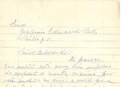 [Carta] 1956 feb. 3, Valparaíso, Chile [a] Joaquín Edwards Bello