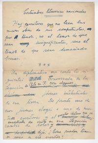 Costumbres literarias nacionales