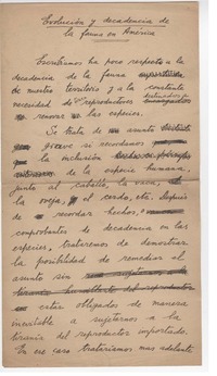 Evolución y decadencia de la fauna de América