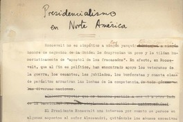 Presidencialismo en Norte América