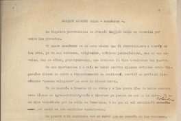 Joaquín Edwards Bello - Académico