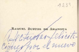 [Tarjeta] [1959] Santiago, Chile [a] Joaquín Edwards Bello