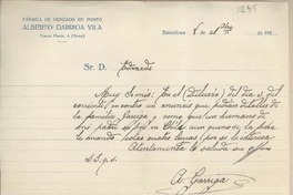 [Carta] 1925 noviembre 8, Barcelona, [España] [a] Joaquín Edwards Bello