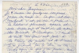 [Carta] 1961 diciembre 9, [Paris, Francia] [a] Joaquín Edwards Bello