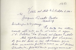 [Carta] 1961 octubre 6, Viña del Mar, [Chile] [a] Joaquín Edwards Bello