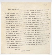 [Carta] 1956, [Santiago, Chile] [a] Joaquín Edwards Bello