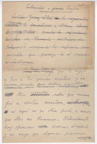 Entrevistas a grandes hombres