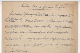 Entrevistas a grandes hombres