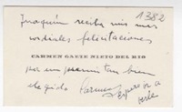 [Tarjeta] 1959 noviembre, Santiago, [Chile] [a] Joaquín Edwards Bello