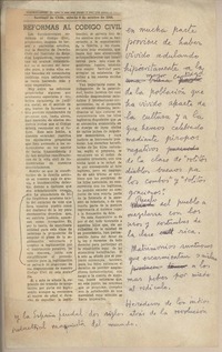 Reformas al código civil