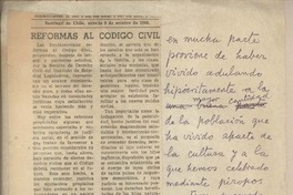 Reformas al código civil