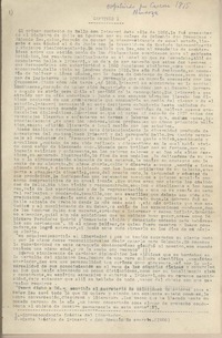 [El primer contacto de Bello con Irisarri...]