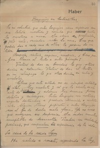 Bosquejos en bastardillas