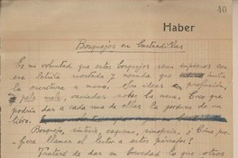 Bosquejos en bastardillas