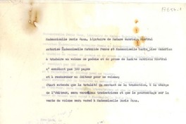 [Carta] [1958?], New, York [a] Mathilde Pomés y Marie Lise Gazarian